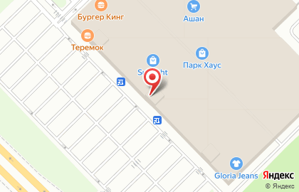 Гипермаркет Ашан на метро Алма-Атинская на карте