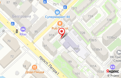 Продуктовый магазин в Махачкале на карте
