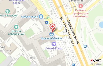 Магазин Красное & Белое в Москве на карте