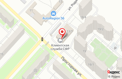Управление Пенсионного фонда РФ в на карте