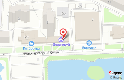 Продуктовый магазин в Москве на карте