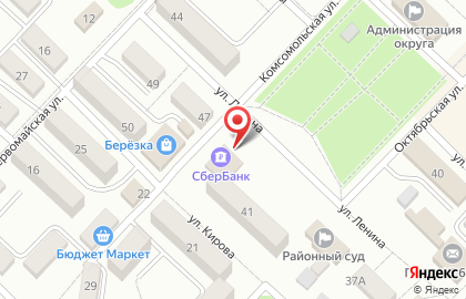 Отделение СберБанк России на улице Ленина на карте