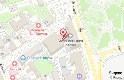 Управление по информационной политике и связям со СМИ и общественностью, Администрация г. Иркутска на карте
