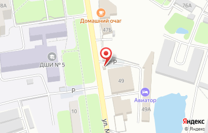 Киоск быстрого питания на улице Марины Расковой на карте