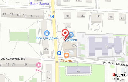 Магазин фастфудной продукции Донер Дерзкий на карте