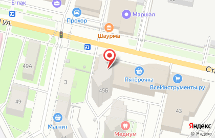 АДС на Стахановской улице на карте