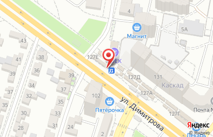 Киоск фастфудной продукции Stardogs на улице Дмитрова на карте