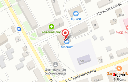 Гипермаркет Магнит в Брянске на карте
