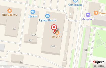 Супермаркет Лента в Санкт-Петербурге на карте