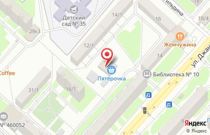 Супермаркет Пятёрочка в Дзержинском районе на карте