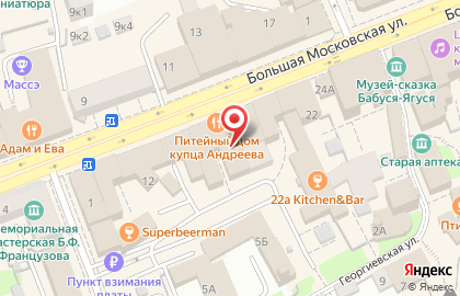 Салон красоты Анна Sаливон на Большой Московской улице на карте