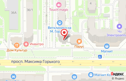 Студия красоты Delight colour bar на проспекте Максима Горького на карте
