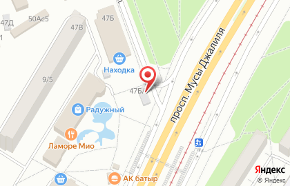 Салон сотовой связи МТС на проспекте Мусы Джалиля на карте