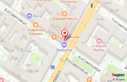 Банкомат Уралсиб на Суворовском проспекте, 18 на карте