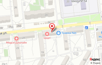 Блик на Казахской улице на карте