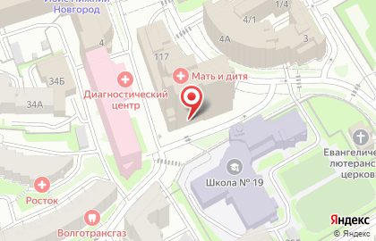 ОАО Газпромбанк на улице Максима Горького на карте