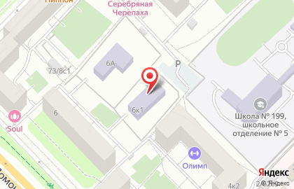 Образовательный комплекс Юго-запад на Ломоносовском проспекте, 6 к 1 на карте