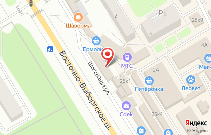 Киоск овощей и фруктов в Санкт-Петербурге на карте