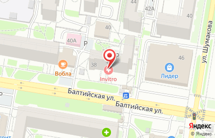 Лаборатория ИНВИТРО в Индустриальном районе на карте