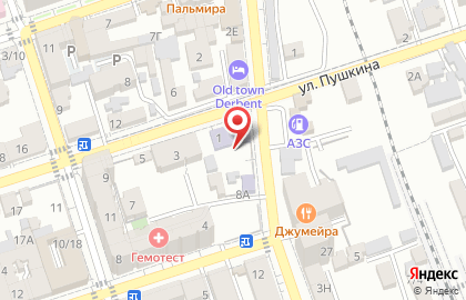 Детский сад №1 на улице Пушкина на карте