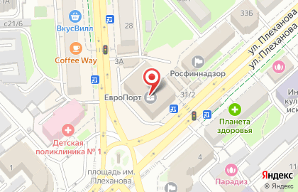 Интер-Колл на площади им. Г.В. Плеханова на карте