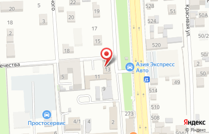 СТО На колесах в Краснодаре на карте