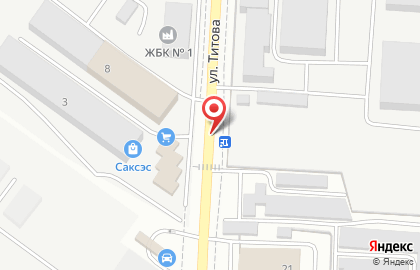 Палитра на улице Титова на карте