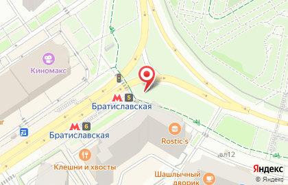 Киоск печатной продукции Медиа-Селект на Братиславской улице на карте