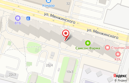 Медицинская лаборатория NovaScreen на улице Менжинского на карте