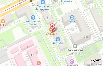 Центр паровых коктейлей ChillOut в Мотовилихинском районе на карте