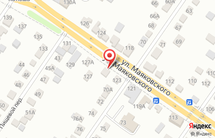 Специализированный магазин Автомаляр на улице Маяковского на карте