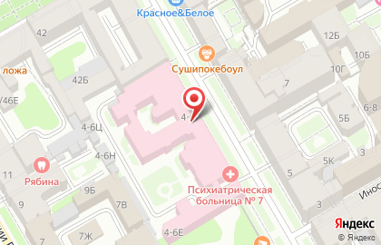 Городская психиатрическая больница №7 им. академика И.П. Павлова на карте