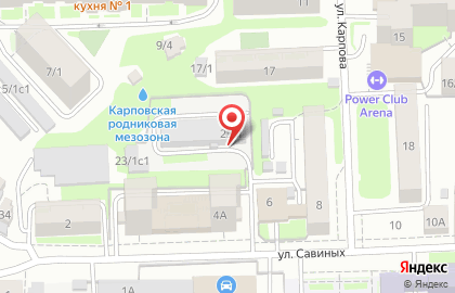 Торговая компания Динамика на улице Карпова на карте
