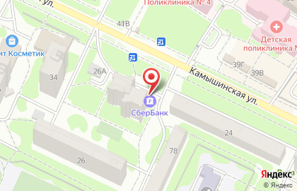 Сбербанк России на Камышинской улице, 30 на карте