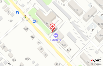 Гостиничный комплекс Планета на улице Розы Люксембург на карте