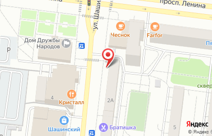 Супермаркет Апельсин-сити в Октябрьском на карте