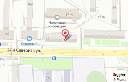 Книжный магазин Центр-книга на 24-ой Северной улице на карте
