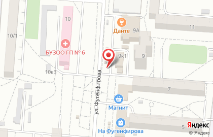 Магазин ЛамбардДжинни на улице Фугенфирова на карте