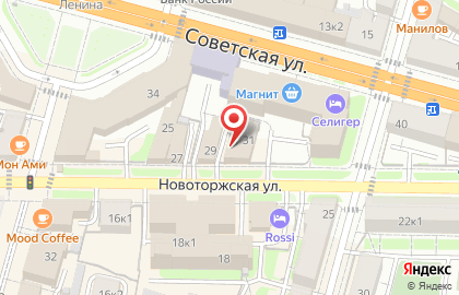 Тверской филиал Тверское отделение филиала АО Российский государственный центр инвентаризации и учета объектов недвижимости-Федеральное БТИ по центральному федеральному округу на карте