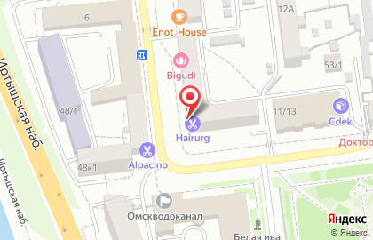 Мужская парикмахерская Hairurg на улице Ленина на карте