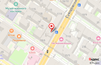Либра на Суворовском проспекте на карте
