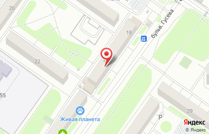 Информбюро на бульваре Гусева на карте