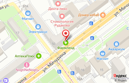 Фирменный магазин Напитки для взрослых на улице Мичурина на карте
