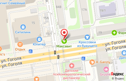 Суши-бар Суши Wok на улице Гоголя на карте