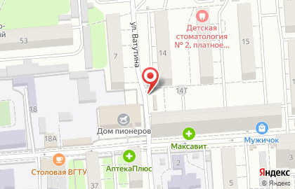 Коминтерновский район Киоск по продаже фруктов и овощей в Политехническом переулке на карте
