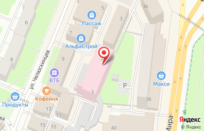 Агентство недвижимости 7 этажей на улице Челюскинцев на карте