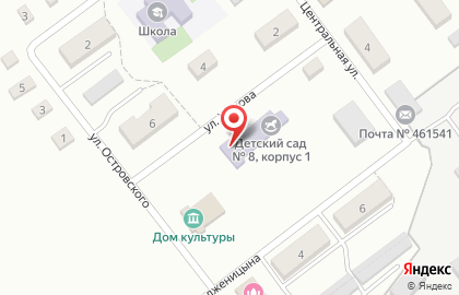 Детский сад №8 на улице Жукова на карте