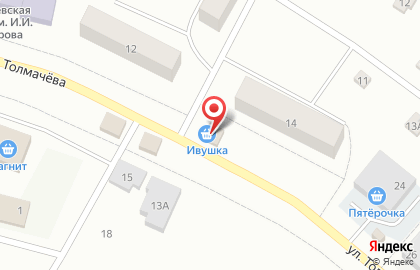 Продуктовый магазин в Санкт-Петербурге на карте