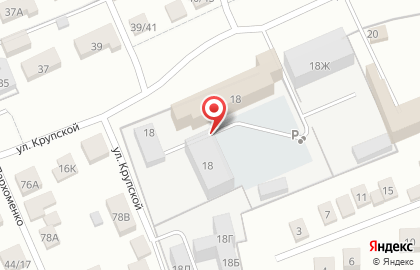 Автосервис на Крупской на карте