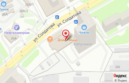 Киоск по продаже кондитерских изделий в Свердловском районе на карте